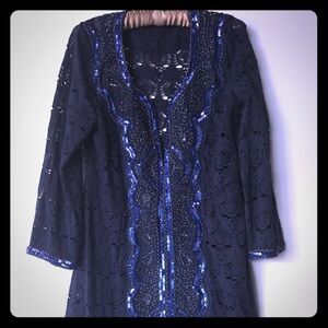 Calypso St. Barth Blue Lace Swim Coverup